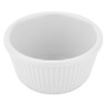 G.E.T - 4 oz White Melamine Fluted Ramekin (48 Per Case) - RM-401-W