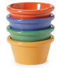 G.E.T - Diamond Mardi Gras 2 oz Mixed Colors Melamine Ramekin (48 Per Case) - S-620-MIX