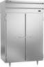 Beverage-Air - 52" P Series Stainless Steel Pass-Thru Refrigerator w/ 4 Solid Swing Doors - PRD2HC-1AS