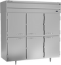 Beverage-Air - 78" P Series Stainless Steel Pass-Thru Refrigerator w/ 12 Solid Swing Half Doors - PRD3HC-1AHS
