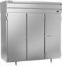 Beverage-Air - 78" P Series Stainless Steel Pass-Thru Refrigerator w/ 6 Solid Swing Doors - PRD3HC-1AS