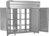 Beverage-Air - 78" P Series Stainless Steel Pass-Thru Refrigerator w/ 6 Solid Swing Doors - PRD3HC-1AS