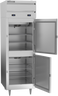 Beverage-Air - 27" P Series Stainless Steel Refrigerator/Freezer w/ 2 Solid Swing Half Doors - PRF12-12HC-1HS