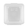 G.E.T - Eco-Takeouts 5" x 5" Clear Polypropylene Single Entree Reusable Food Container (24 Per Case) - EC-08-1-CL