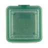 G.E.T - Eco-Takeouts 5" x 5" Jade Polypropylene Single Entree Reusable Food Container (24 Per Case) - EC-08-1-JA