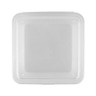G.E.T - Eco-Takeouts 9" x 9" Clear Polypropylene Single Entree Reusable Food Container (12 Per Case) - EC-10-1-BK