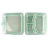 G.E.T - Eco-Takeouts 9" x 9" Jade Polypropylene 3-Compartment Reusable Food Container (12 Per Case) - EC-12-1-JA