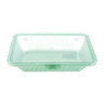 G.E.T - Eco-Takeouts 9" x 6.5" Jade Polypropylene Half-Size Reusable Flat Top Food Container (12 Per Case) - EC-18-JA
