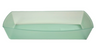 G.E.T - Eco-Takeouts 10" x 5.5" Jade Polypropylene Reusable Rectangular Food Tray (24 Per Case) - EC-22-JA