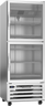 Beverage-Air - 27" RI Series Stainless Steel Reach-In Refrigerator w/ 2 Glass Swing Half Doors - RI18HC-HG