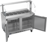 Beverage-Air - 48" Sandwich Prep Table w/ 2 Doors & Sneeze Guard - SPE48HC-12-SNZ