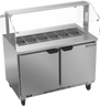 Beverage-Air - 48" Sandwich Prep Table w/ 2 Doors & Sneeze Guard - SPE48HC-12-SNZ