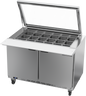 Beverage-Air - 48" Sandwich Prep Table w/ 2 Doors & See-Thru Lid - SPE48HC-18M-STL
