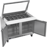 Beverage-Air - 48" Sandwich Prep Table w/ 2 Doors & See-Thru Lid - SPE48HC-18M-STL