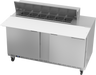 Beverage-Air - 60" Sandwich Prep Table w/ 2 Doors & 17" Cutting Board - SPE60HC-12C