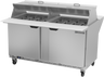 Beverage-Air - 60" Mega Top Sandwich Prep Table w/ 2 Doors & Dual Sides - SPE60HC-24M-DS