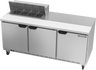 Beverage-Air - 72" Sandwich Prep Table w/ 3 Doors - SPE72HC-08