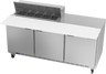 Beverage-Air - 72" Sandwich Prep Table w/ 3 Doors & 17" Cutting Board - SPE72HC-10C