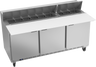 Beverage-Air - 72" Sandwich Prep Table w/ 3 Doors & 17" Cutting Board - SPE72HC-18C