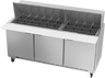 Beverage-Air - 72" Mega Top Sandwich Prep Table w/ 3 Doors - SPE72HC-30M