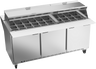 Beverage-Air - 72" Mega Top Sandwich Prep Table w/ 3 Doors & Dual Sides - SPE72HC-30M-DS