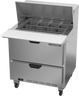Beverage-Air - 32" Mega Top Sandwich Prep Table w/ 2 Drawers - SPED32HC-12M-2