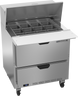 Beverage-Air - 32" Mega Top Sandwich Prep Table w/ 2 Drawers - SPED32HC-12M-2