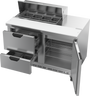 Beverage-Air - 48" Sandwich Prep Table w/ 2 Drawers & 1 Door - SPED48HC-08-2