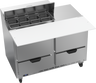 Beverage-Air - 48" Sandwich Prep Table w/ 4 Drawers & 17" Cutting Board - SPED48HC-08C-4