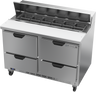 Beverage-Air - 48" Sandwich Prep Table w/ 4 Drawers - SPED48HC-12-4