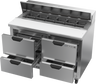 Beverage-Air - 48" Sandwich Prep Table w/ 4 Drawers - SPED48HC-12-4