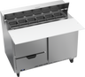 Beverage-Air - 48" Sandwich Prep Table w/ 2 Drawers, 1 Door & 17" Cutting Board - SPED48HC-12C-2