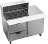 Beverage-Air - 48" Mega Top Sandwich Prep Table w/ 2 Drawers & 1 Door - SPED48HC-12M-2