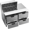 Beverage-Air - 48" Mega Top Sandwich Prep Table w/ 4 Drawers - SPED48HC-12M-4