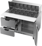 Beverage-Air - 48" Mega Top Sandwich Prep Table w/ 2 Drawers & 1 Door - SPED48HC-18M-2