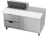 Beverage-Air - 60" Sandwich Prep Table w/ 2 Drawers, 1 Door & 17" Cutting Board - SPED60HC-08C-2