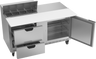 Beverage-Air - 60" Sandwich Prep Table w/ 2 Drawers, 1 Door & 17" Cutting Board - SPED60HC-08C-2