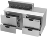Beverage-Air - 60" Sandwich Prep Table w/ 4 Drawers - SPED60HC-10-4
