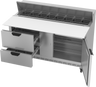 Beverage-Air - 60" Sandwich Prep Table w/ 2 Drawers, 1 Door & 17" Cutting Board - SPED60HC-16C-2