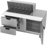 Beverage-Air - 60" Mega Top Sandwich Prep Table w/ 2 Drawers & 1 Door - SPED60HC-18M-2