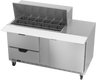 Beverage-Air - 60" Mega Top Sandwich Prep Table w/ 2 Drawers & 1 Door - SPED60HC-18M-2