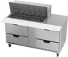 Beverage-Air - 60" Mega Top Sandwich Prep Table w/ 4 Drawers - SPED60HC-18M-4