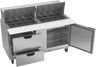 Beverage-Air - 60" Mega Top Sandwich Prep Table w/ 2 Drawers & 1 Door - SPED60HC-24M-2