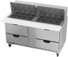Beverage-Air - 60" Mega Top Sandwich Prep Table w/ 4 Drawers - SPED60HC-24M-4