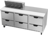 Beverage-Air - 72" Sandwich Prep Table w/ 6 Drawers - SPED72HC-08-6