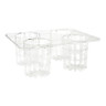 G.E.T - 13" x 10.25" Polycarbonate Salad Dressing Bottle Rack W/ 4 Slots - SDB-32-PC-RACK
