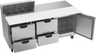 Beverage-Air - 72" Sandwich Prep Table w/ 4 Drawers, 1 Door & 17" Cutting Board - SPED72HC-08C-4