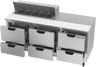 Beverage-Air - 72" Sandwich Prep Table w/ 6 Drawers - SPED72HC-10-6