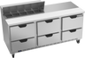 Beverage-Air - 72" Sandwich Prep Table w/ 6 Drawers - SPED72HC-10-6