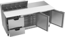 Beverage-Air - 72" Sandwich Prep Table w/ 2 Drawers, 2 Doors & 17" Cutting Board - SPED72HC-10C-2